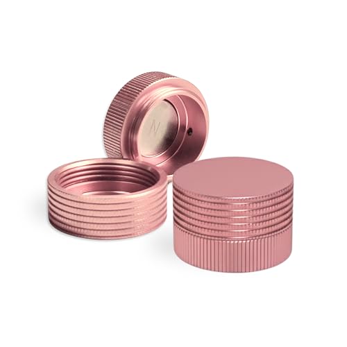 Pool Chalk Holder - Aluminum Round Chalk Holder, Magnetic Chalk Holder Use with TAOM Pyro | Portable Taom v10 Chalk Organizer for Billiards Pool Accessories - color: Pink