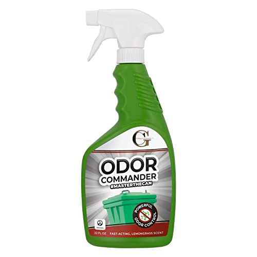 Garbage Commander Odor Commander, Odor Control Spray Bottle, 22 Ounce, Lemongrass Scent -Proudly Made in Canada
