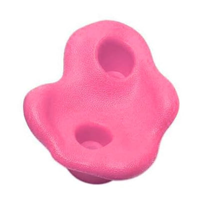 SUNGOOYUE 20 PCS Rock Climbing Holds, Ergonomic PE Rock Wall Grips with Screws and Wrench Tool, for Indoor Outdoor Kids - color: Pink
