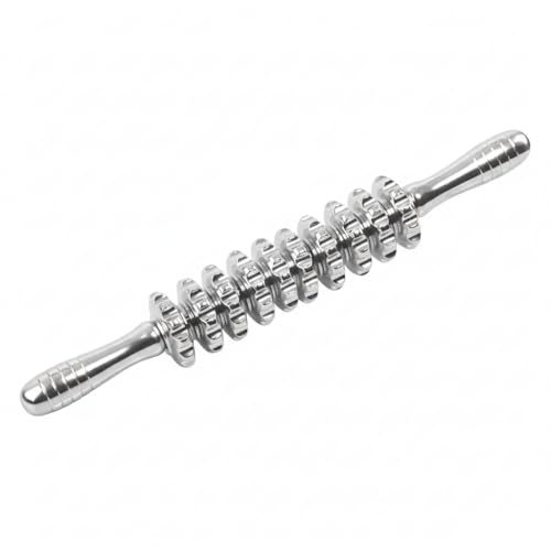 ONUEMP Stainless Steel Massage Roller for Ice Body Sculpting, Maderoterapia Kit Colombiana Professional, Cellulite Massager Roller, Lymphatic Drainage Massager, Cellulite Remover for Leg Back - size: Roller Stick