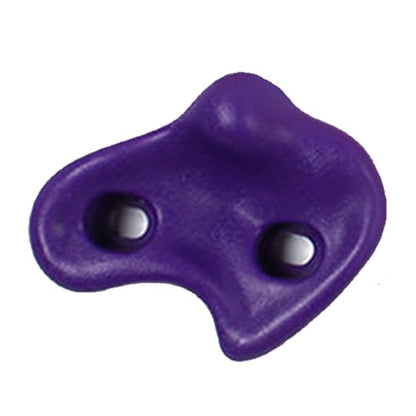 10PCS Rock Climbing Holds, PE Ergonomic Design with Rock Texture for Indoor Outdoor Climbing Wall, Includes Screws and Wrench Tools - color: Purple