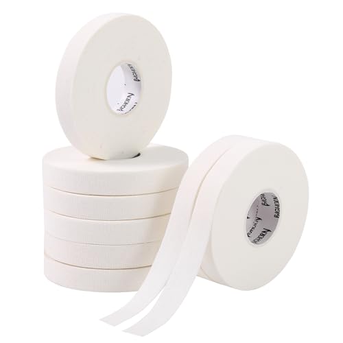 Bighorn Athletics Climbing Finger Tape with Retro Design Female Climber Tin Canister, 0.5-Inch x 45-feet, 8-Rolls, White - color: White