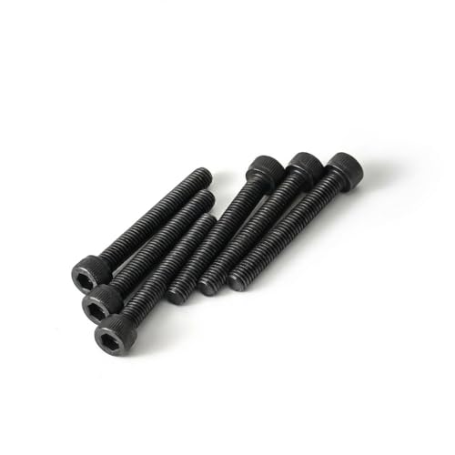 M5 x 8mm (50 Pack) Socket Head Cap Bolts with Hex Spanner, Black Oxide 304 Stainless Steel 18-8, Allen Socket Drive, Full Thread