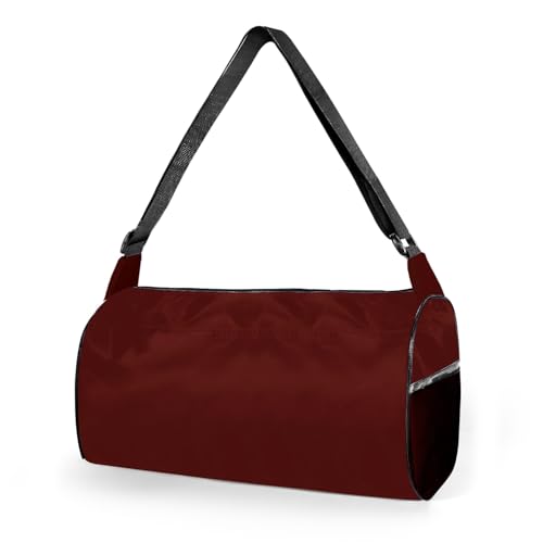 C&F BOGMOST Small Gym Bag for Women & Men,Small Lightweight Duffel Bag Carry On Bags Mini Duffel Travel Bag Waterproof Sports Bags for Workout/Sport/Travel, Purplish Red - color: A2-Purplish Red-Small, size: 15 INCHES