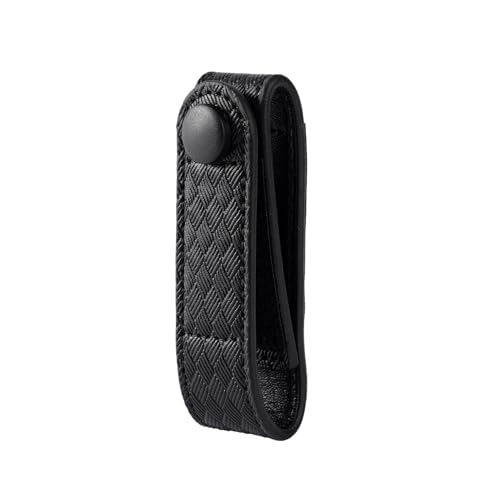 TACNEX Handcuff Strap w/Snap Closure Cuff Holder Nylon Keeper Chain/Hinged Cuffs Carrier Quick Release Clip Hook for ASP Handcuff 1.75"/ 2"/2.25" Duty Belt Law Enforcement Police Sheriff Security - size: 1 PCS, style: Basket Weave Strap with Copper Snap