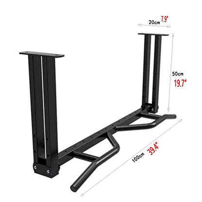 Wall Mounted Pull Up Bar,Ceiling Beam Mounted Heavy Duty Gym Horizontal Bar,Height Adjustable,Maximum Load 300kg，Style 2 - color: Style 2