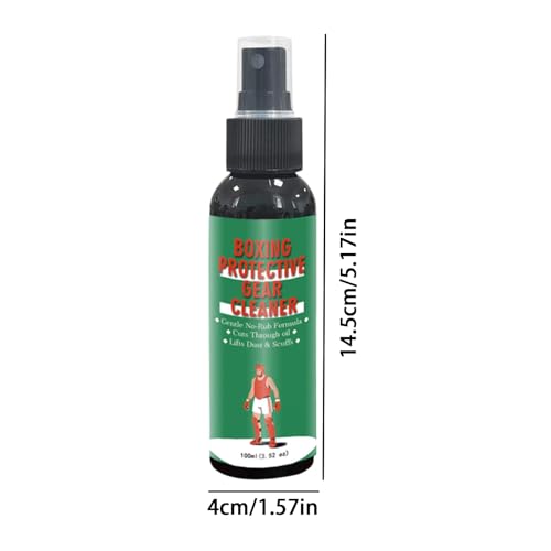 Boxing Glove Deodorizer 100ml Powerful Spray for Sports | Deodorizer for Athletic Gear for Shoes Work Boots Clothing Gym Bag Helmet Hockey Baseball Football Removes Stink & Dirt
