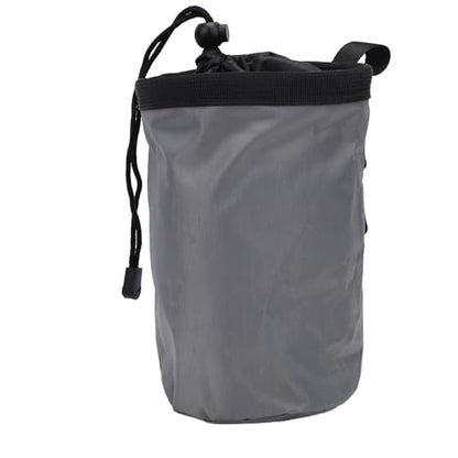 Generic Climbing Chalk Bag, Large Capacity Abrasion Proof Oxford Fabric with Adjustable Waist Belt & Zippered Pocket, for Rock Climbing, Weightlifting & Gymnastics