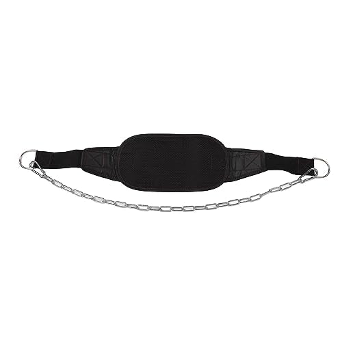 Weighted Dip Belt With Thickened Chain Strength Training for Pull Up Weightlifting Powerlifting Durable Nylon Material Adjustable Chain for Strength Training and Muscle Building