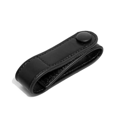 TACNEX Handcuff Strap w/Snap Closure Cuff Holder Nylon Keeper Chain/Hinged Cuffs Carrier Quick Release Clip Hook for ASP Handcuff 1.75"/ 2"/2.25" Duty Belt Law Enforcement Police Sheriff Security - size: 1 PCS, style: Plain Black Strap with Copper Snap