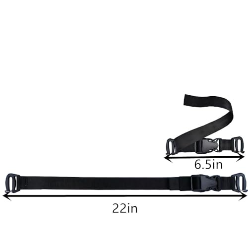 4 Pack Tactical Molle Backpack Straps Attachment Straps can be Used to tie Down tripods, Luggage, Sleeping Pads, Sleeping Bags,and to Secure Tactical Backpacks and Other Gear,Black