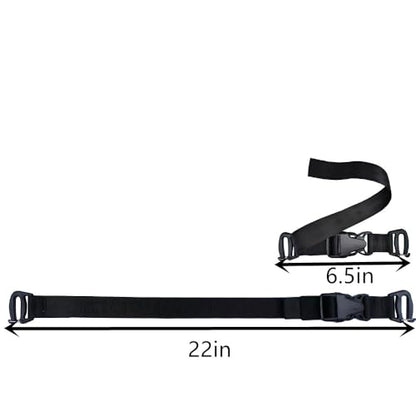 4 Pack Tactical Molle Backpack Straps Attachment Straps can be Used to tie Down tripods, Luggage, Sleeping Pads, Sleeping Bags,and to Secure Tactical Backpacks and Other Gear,Black