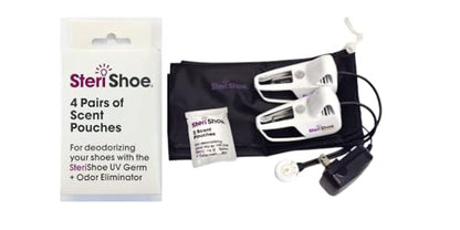 Scent Pouch for UV Shoe Sanitizers, Clean Fragrance Shoe Freshener | Reusable fragrance pouch adds a clean scent during compatible sanitizer cycles and freshens footwear between wears.