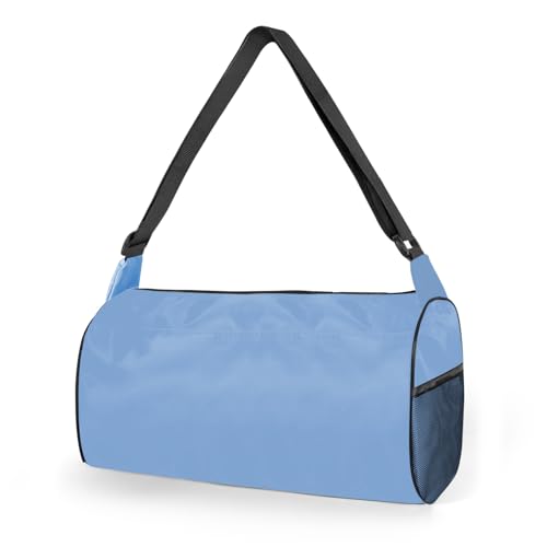 C&F BOGMOST Small Gym Bag for Women & Men,Small Lightweight Duffel Bag Carry On Bags Mini Duffel Travel Bag Waterproof Sports Bags for Workout/Sport/Travel,Sky Blue - color: A2-Sky Blue-Small, size: 15 INCHES