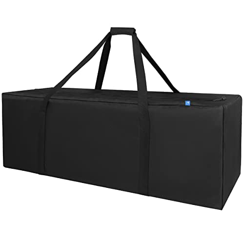 COOLBEBE 42" Sports Duffle Bag - 150L Extra Large Travel Duffel Luggage Bag with Upgrade Zipper, Sturdy & Water Resistant, Black - size: 42" x 15" x 15"