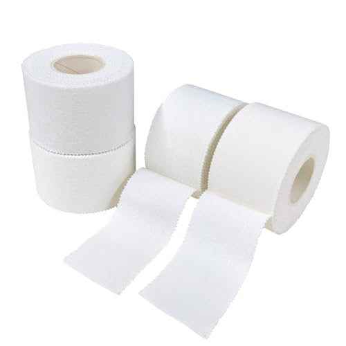 Athletic Tape - White Sport Tape - Easy Tear, Strong, No Sticky Reduce Wrist Ankle Tape for Athlete & Medical Trainers - size: 1.5in x 33 ft
