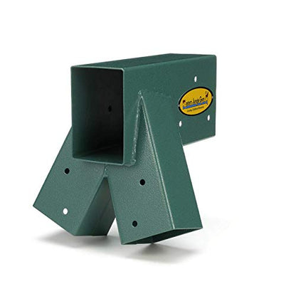 Eastern Jungle Gym Easy 1-2-3 A-Frame Swing Set Bracket, Green | Heavy Duty Swingset Bracket for Easy, Simple Installation | DIY Swing Set Part to Build Playground Sets for Backyards - style: A-Frame Swing Set Bracket
