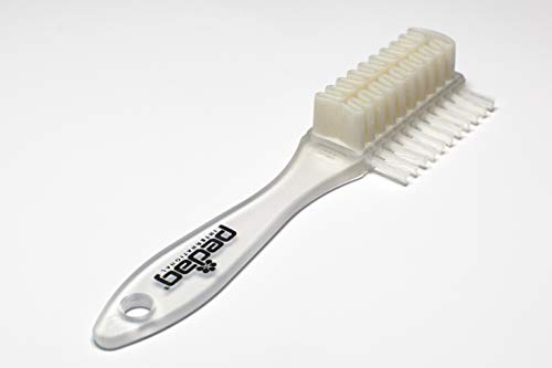 Pedag Nubuck Leather Cleaner Brush, German Made, 2-Way Cleaning & Restoring for Nubuck Leather Products with Nylon and Crepe, 1 Brush - size: Pack of 1, style: Single Nubuck Leather Brush