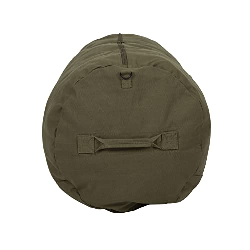 STANSPORT - Deluxe Duffel Bag With Zipper For Gym, Travel, & Storage - color: Olive Green, style: 50” X 18” X 18”