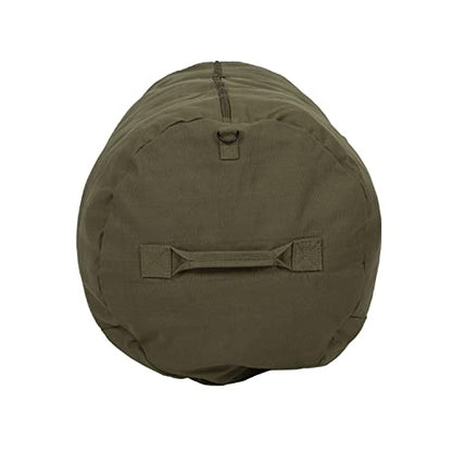 STANSPORT - Deluxe Duffel Bag With Zipper For Gym, Travel, & Storage - color: Olive Green, style: 50” X 18” X 18”