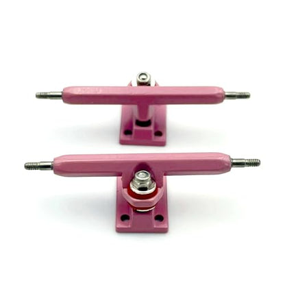 36mm Fingerboard Trucks with Hanger and Base for Finger Skateboard(Pink) - color: Pink