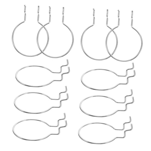 Homoyoyo 10pcs Ring Style Pegboard Hooks Garage Craft Room Storage Tool Hangers for Hanging Board