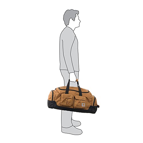 Carhartt Utility Duffel, Heavy-Duty Gear Bag for Jobsite, Gym, & Travel - color: Carhartt Brown