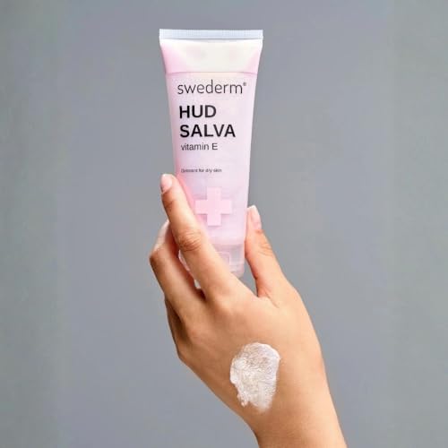 swederm Hudsalva Skin Moisturizer with Vitamin E, Shea Butter, 3,38 fl oz | dry skin remedy, glycerin, shea butter, allantoin, elbows, cracked heels, Scandinavian quality, travel essentials - size: 3.37 Fl Oz (Pack of 1)