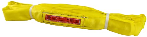 Power Lift PL3x6' Yellow Polyester Round Sling (8,400 lb. Vertical Capacity)| Various Sizes in Listing | Kennedy Wire Rope & Sling Co. | Proudly Manufactured in the USA - color: Yellow (PL3) - Vertical Capacity: 8,400 lbs., size: PL3x6'