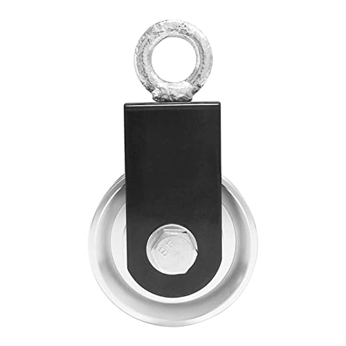 Duty Lightweight Aluminum Cable Pulleys Smooth Silent Pulley Wheel Snatch Block Accessories Aluminum Pulley - color: C