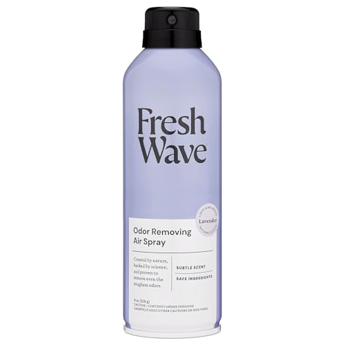 Fresh Wave Lavender Air Freshener Spray, 8 oz Room Odor Eliminator | Fine mist non-aerosol, Plant oil formula, Bathroom and pet area safe, No sulfates or parabens, Fabric and linen spray - size: 8 Ounce (Pack of 1)