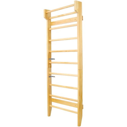 Swedish Ladder Wall Mounted Wooden Home Gym Exercise Ladder for Strength Training Stretching Gymnastics Physical Therapy Calisthenics Adults Kids