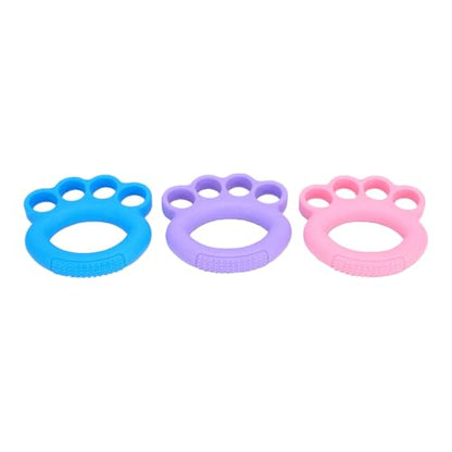 Socobeta Hand Grip Strengthener 3pcs Finger Exerciser Set Portable Design for Climbers Athletes TPE 10lbs 20lbs 30lbs