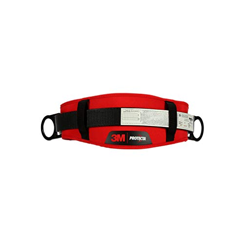 3M Personal Protective Equipment Protecta PRO 1091015 Body Belt with Hip Pad, 2 D-Rings, X-Large (Color May Vary) - size: XLarge