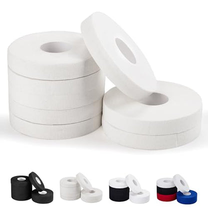 8 Pack Pro Finger Sports Tape, 0.5 in x 45 Ft Finger Tape for BJJ | Athletic Tape for Judo, Jiu-Jitsu, Wrestling, Rock Climbing, Weightlifting, White