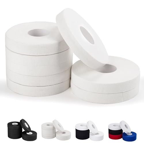 8 Pack Pro Finger Sports Tape, 0.5 in x 45 Ft Finger Tape for BJJ | Athletic Tape for Judo, Jiu-Jitsu, Wrestling, Rock Climbing, Weightlifting, White