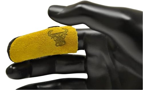 G & F Products 8126S Cowhide Leather Thumb Guard, Thumb Protection, Small, Finger Guard Sold Separately, yellow - size: Small, style: Thumb Guard