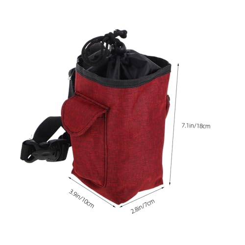 ibasenice Unique Climbing Chalk Bag with Zipper Storage Pockets for Bouldering Rock Climbing and Gymnastics Stylish Design Secure Essentials and Convenient Grip for Outdoor Adventures