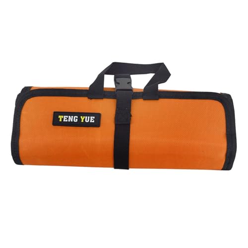 Climbing Bag Organizer Pouch Hanging Storage Bag Holder Collection Bag Waterproof Oxford Cloth Lightweight Folding Suitable for Camping - color: Orange