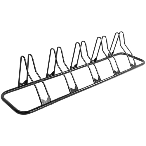 CyclingDeal Bicycle Floor Parking Rack Stand - for Mountain MTB Road Bike - Indoor Home Garage Storage - Classic 5 Bikes - size: 5 Bikes, style: Classic