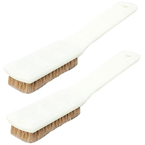 Amosfun 2Pcs Climbing Brush with Thick Boar Hair Bristles and Sturdy Handle for Cleaning Rocks and Chalk Lightweight and for Bouldering