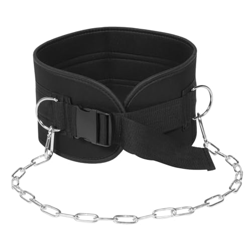 GLEAVI Weighted Dip Belt with Chain for Pull-up and Weightlifting, Thickened Steel Training Belt for Muscle Strengthening, Fitness Resistance Equipment for Gym and Home Workouts