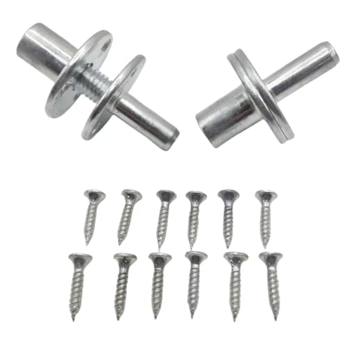 2 Sets M12 Metal Bedpost Connectors Screw-in T-nut Bedpost Connectors for Furniture Hardware Fittings, Sofa Bedpost Locking Connection Tee Nuts.