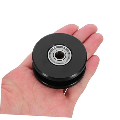 Gym Cable Pulley System Heavy-Duty Aluminum Pulley Wheel U-Groove Double Bearing Silent for Fitness Equipment