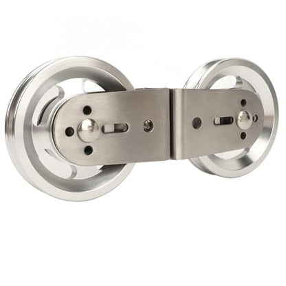 Cable Pulley Wheel, Aluminum Pulley System Attachment & Weight Pulley Wheel, Double Pulley for Triceps, Back Muscles, Home Gym, Cable Machine