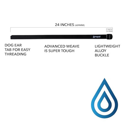Tie-Down Straps Nylon with Alloy Buckle for Camping, Sleeping Bags, Bike Cargo, Sport Utility, Backpack