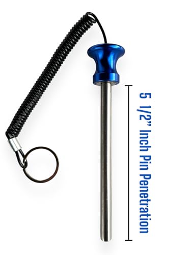 TreadLife Fitness Universal Weight Stack Pin for Commercial Gym or Home Gym | Heavy Duty Pin Insert | Health Club Grade Steel - style: Blue