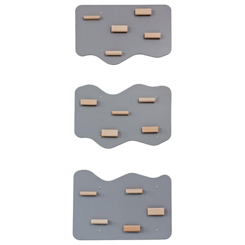 Wood And Hearts Sensory Climbing Wall for Kids – Modular Indoor Rock Climbing Panels with Wooden Holds for Active Movement Play (Stone Gray) - color: Stone Gray