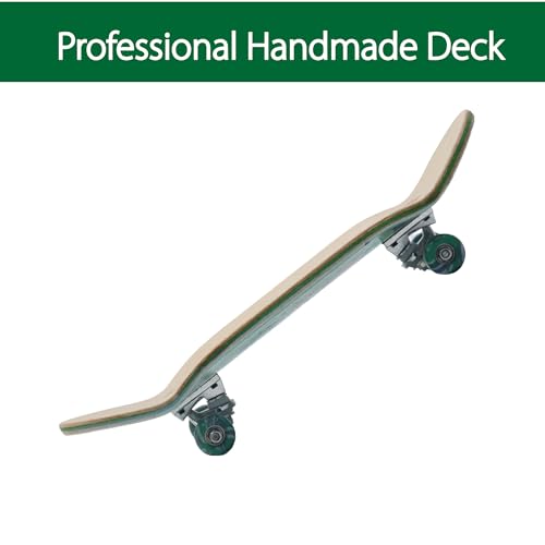 Pro Fingerboard 34mm Wooden Board Professional Finger Skateboard Trucks CNC Swirl Wheels (Dinosaur)