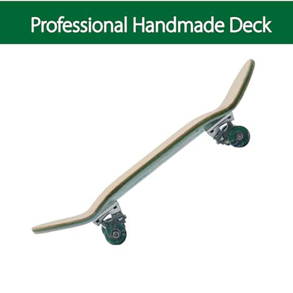 Pro Fingerboard 34mm Wooden Board Professional Finger Skateboard Trucks CNC Swirl Wheels (Dinosaur)